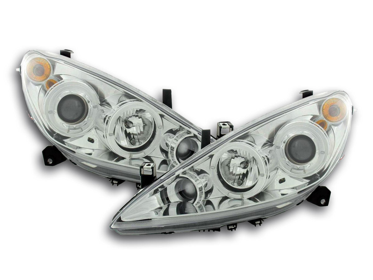 Scheinwerfer Set Peugeot 307 01-06 chrom Scheinwerfer Set Peugeot 307 01-06 chrom